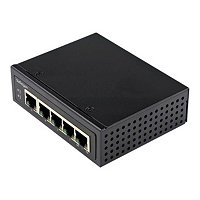 StarTech.com Industrial 5 Port Gigabit PoE Switch 30W - Power Over Ethernet Switch - GbE POE+ Network Switch - Unmanaged