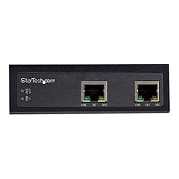 Star Tech.com Industrial Gigabit PoE Extender - 60W 802.3bt PoE++ 100m/330ft - Power Over Ethernet Network Range