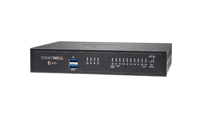 SonicWall TZ470 - Essential Edition - security appliance - with 1 year TotalSecure