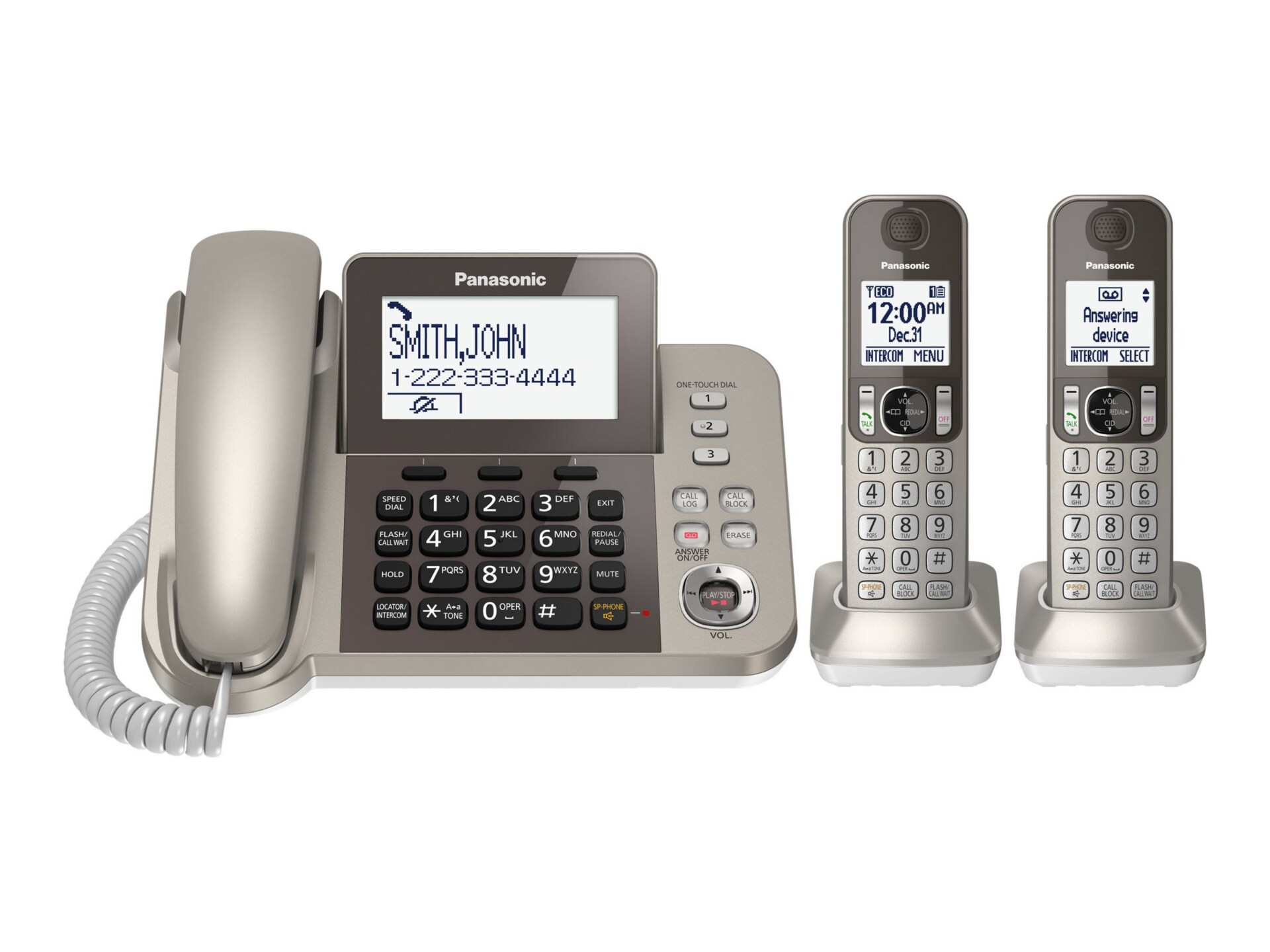 Panasonic KX-TGF352N - corded/cordless - answering system with caller ID/ca
