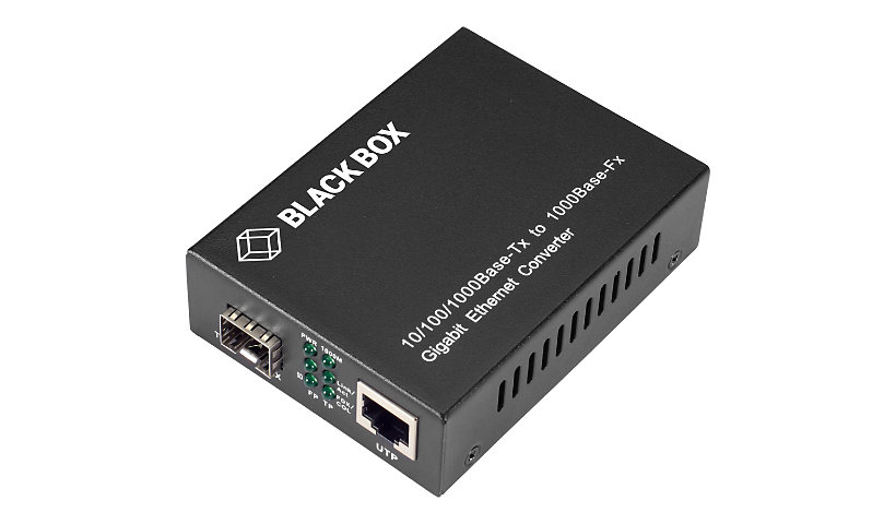 Black Box Pure Networking 1000BASE-TX Media Converter - fiber media converter - GigE