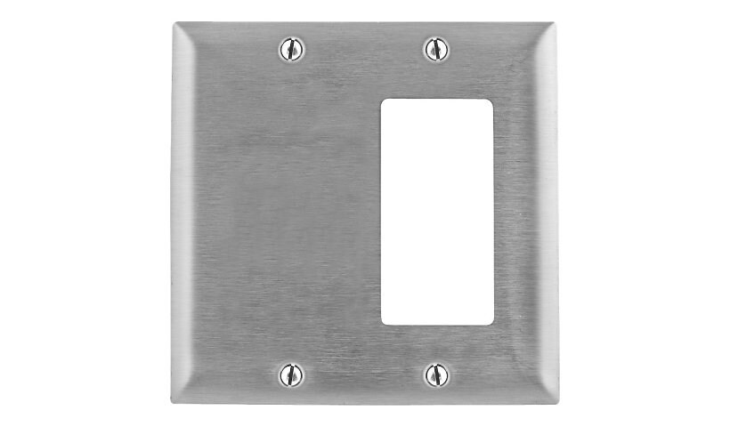 Hubbell wall mount plate (blank)