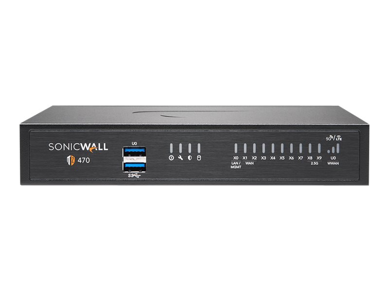 SonicWall TZ470 - Advanced Edition - security appliance - with 1 year TotalSecure