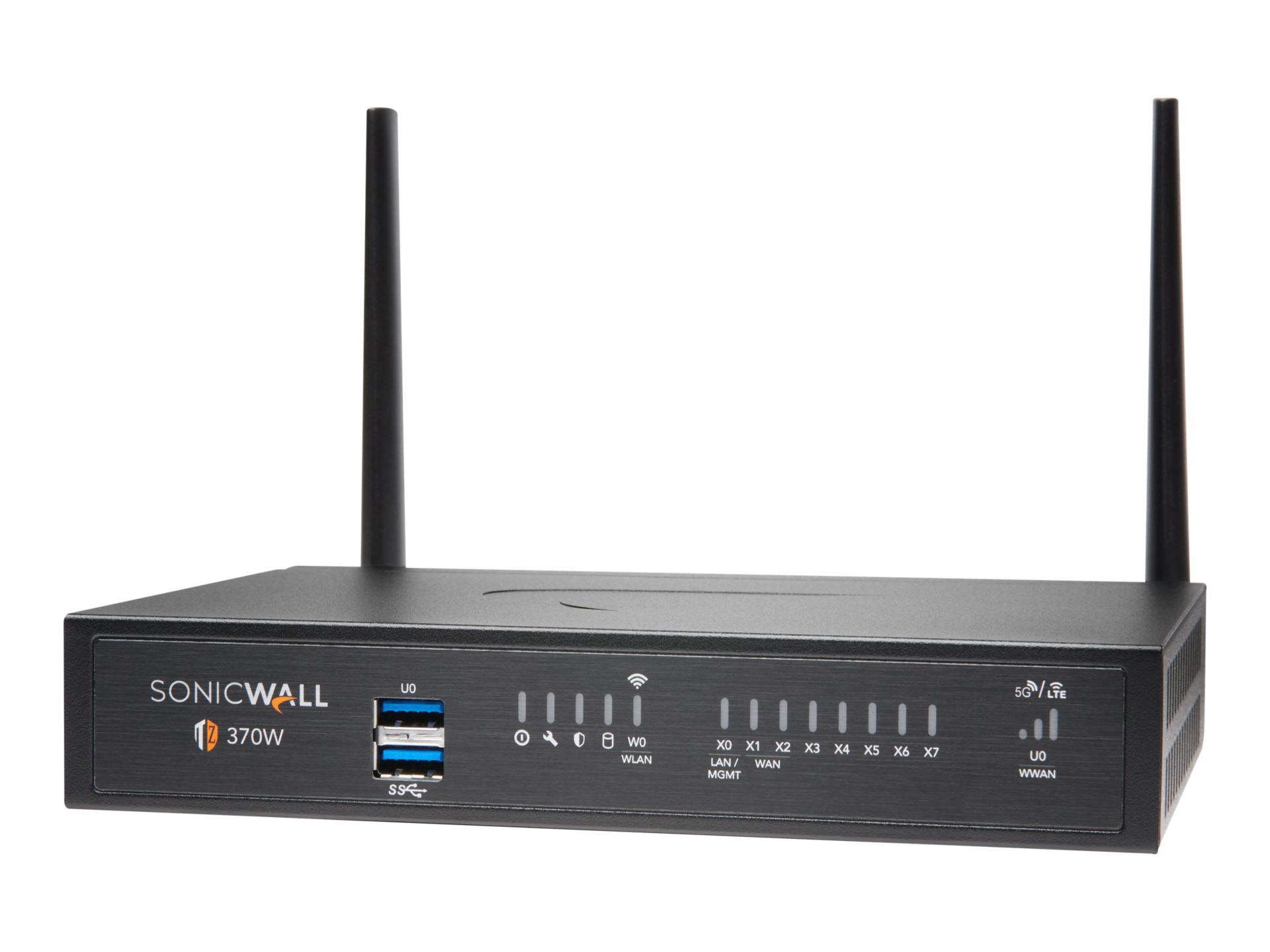 SonicWall TZ370W - Threat Edition - security appliance - Wi-Fi 5, Wi-Fi 5 - with 1 year TotalSecure