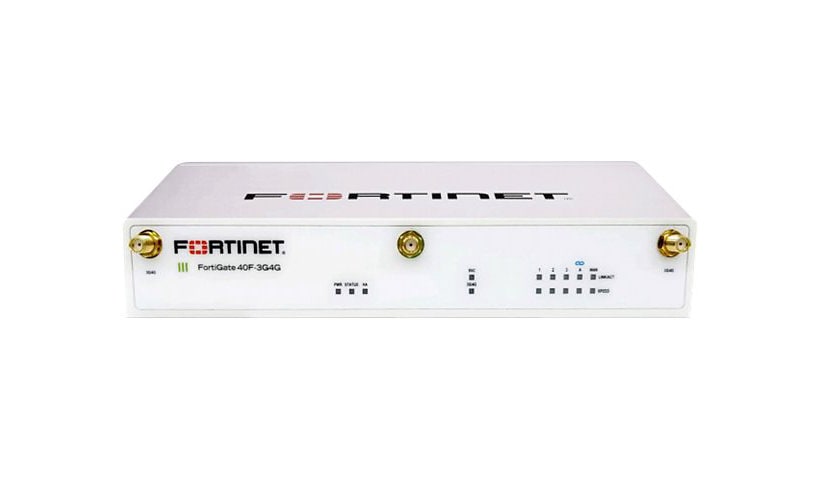 Fortinet FortiWiFi 40F-3G4G - security appliance - Wi-Fi 5 - with 1 year 24x7 FortiCare Support + 1 year FortiGuard