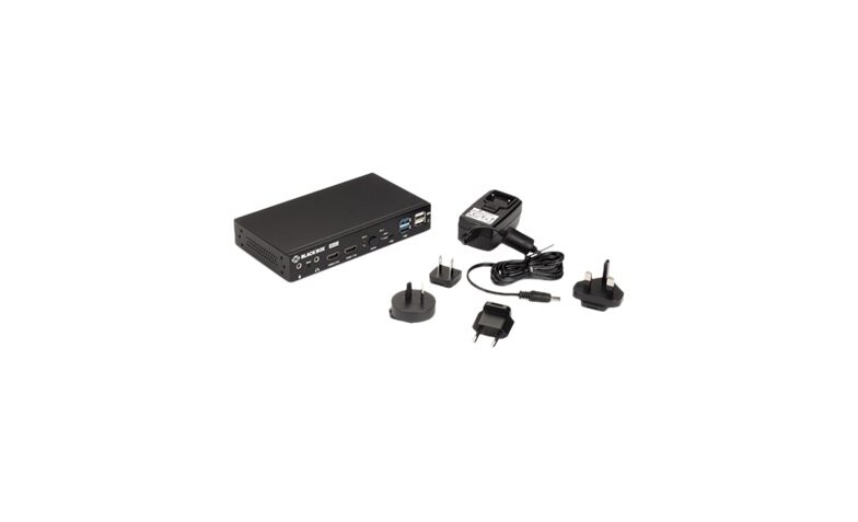 Black Box 4K Dual-Monitor KVM Switch KVD200-2H - KVM audio / USB switch - 2 ports - KVD200-2H - KVM Switches - CDW.com