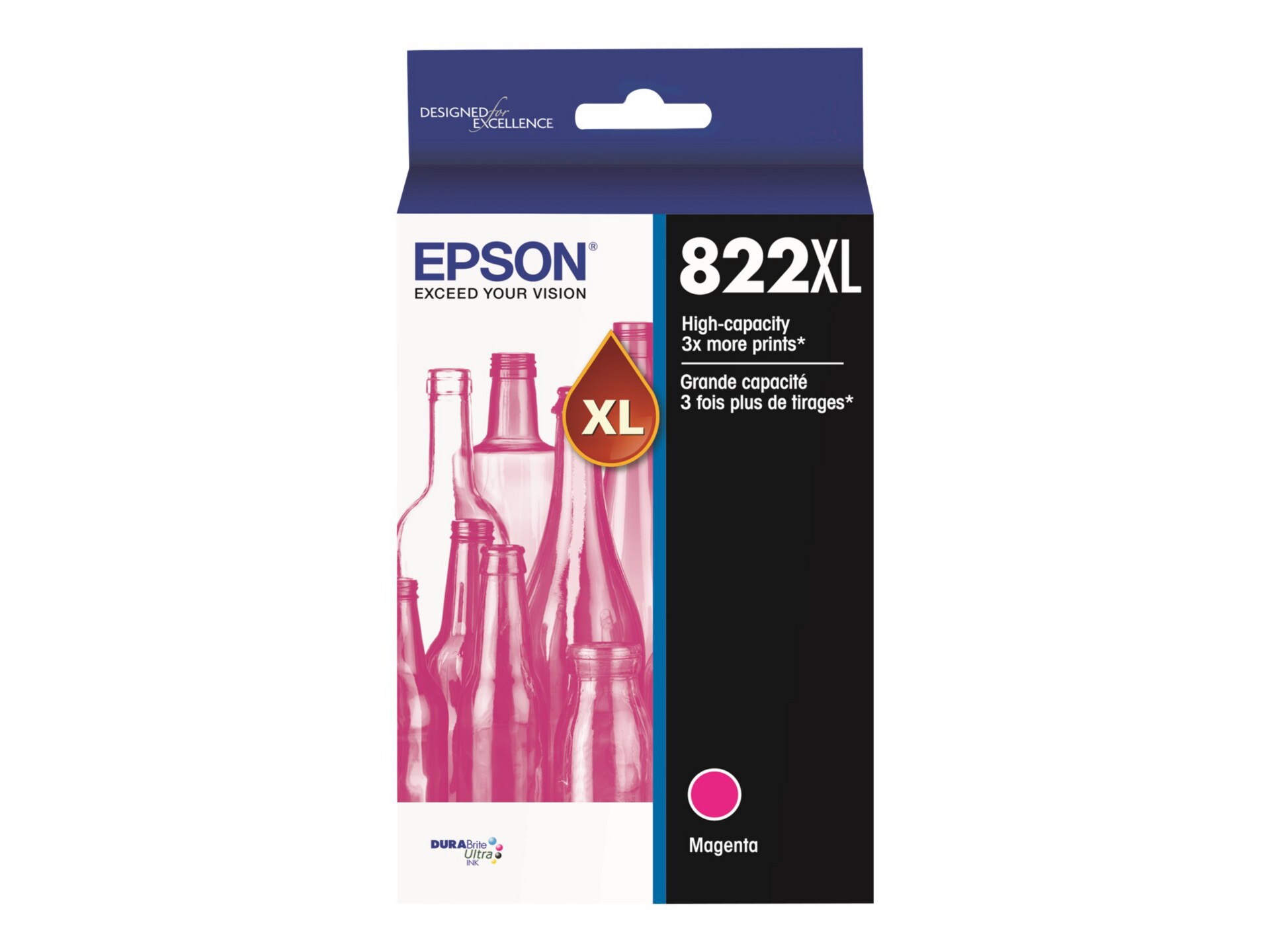 Epson 822XL - haute capacité - magenta - original - cartouche d'encre