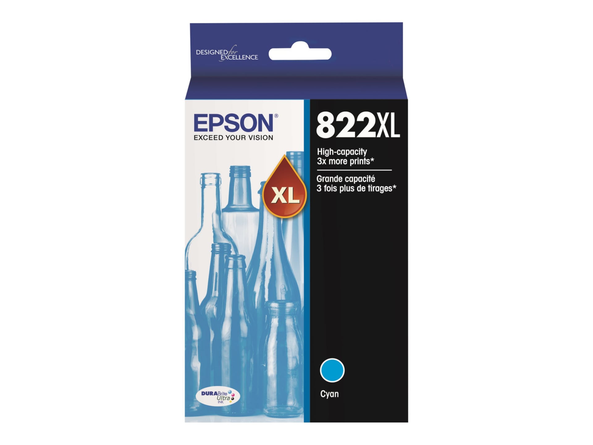 Epson 822XL - High Capacity - cyan - original - ink cartridge