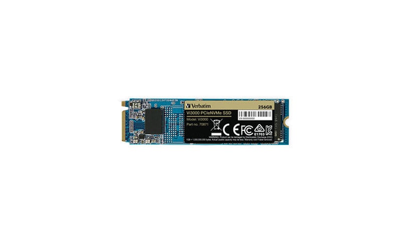 Verbatim Vi3000 - SSD - 256 GB - PCIe 3.0 x4 (NVMe)