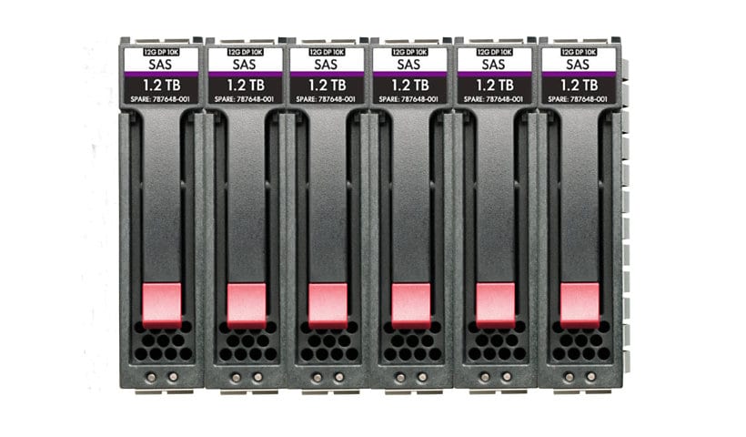HPE Midline - hard drive - 16 TB - SAS 12Gb/s (pack of 6)