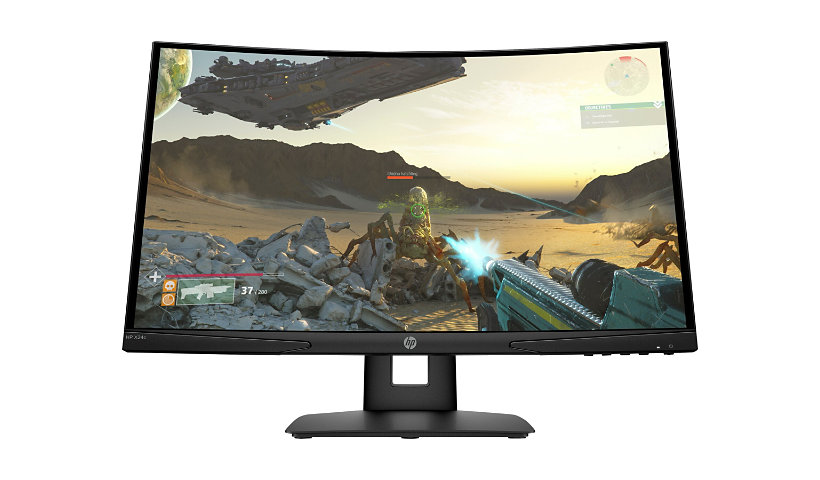 HP X24c Gaming Monitor - LCD monitor - curved - Full HD (1080p) - 24"