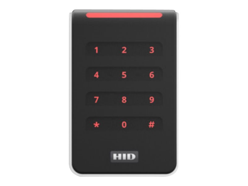 HID Signo 40K - access control terminal with keypad - black with silver trim