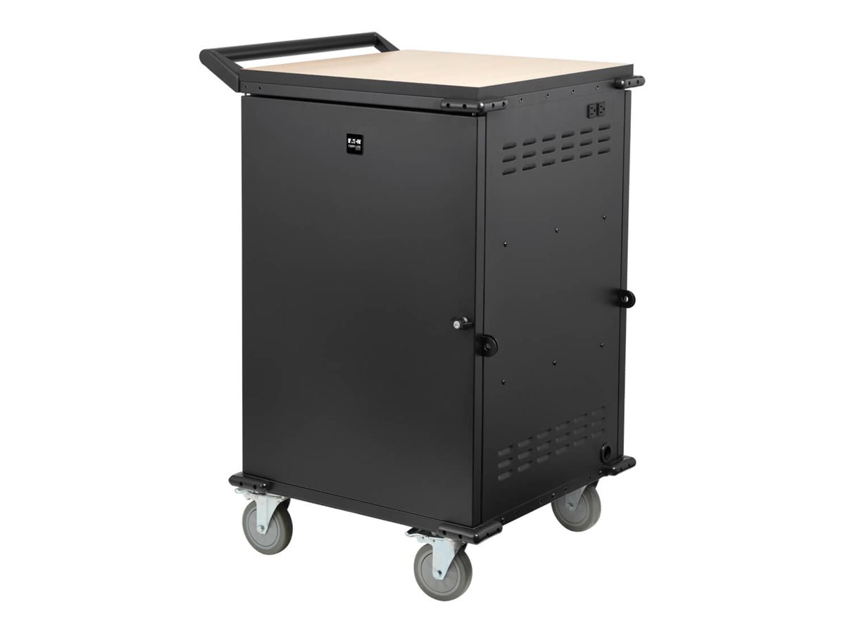 Thumbnail 2 of 9 for Eaton Tripp Lite Series Locking Storage Cart for Mobile Devices and AV Equipment - Black