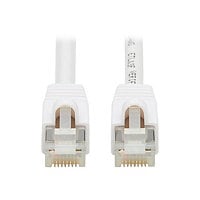 Eaton Tripp Lite Series Safe-IT Cat6a 10G Snagless Antibacterial S/FTP Ethernet Cable (RJ45 M/M), PoE, White, 10 ft.