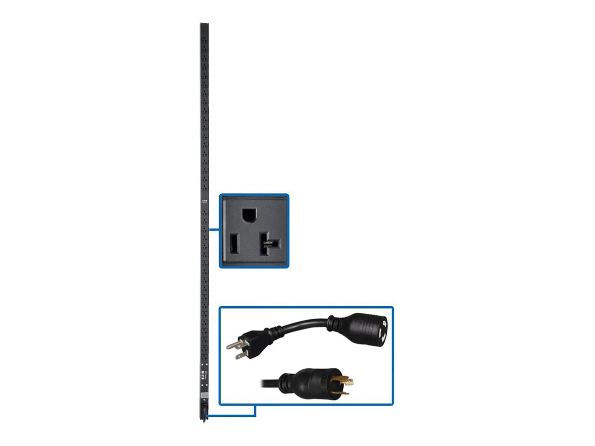 Eaton Tripp Lite Series PDU Basic 1.9kW 120V Single-Phase - 36 NEMA 5-15/20R Outlets, L5-20P Input (5-20P Adapter), 15