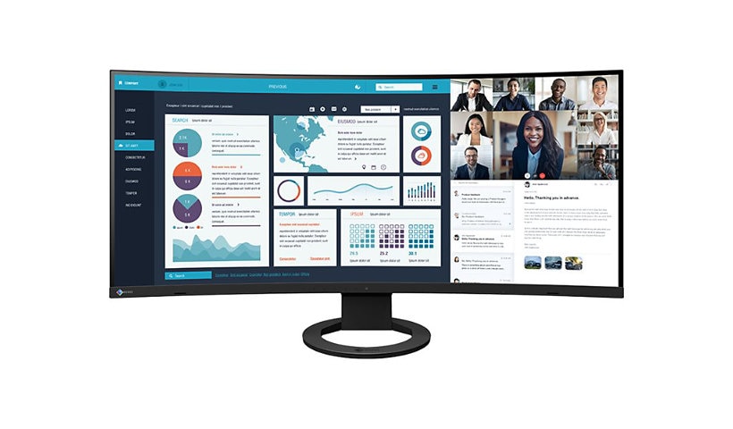 EIZO FlexScan EV3895-BK - LED monitor - curved - 37.5"