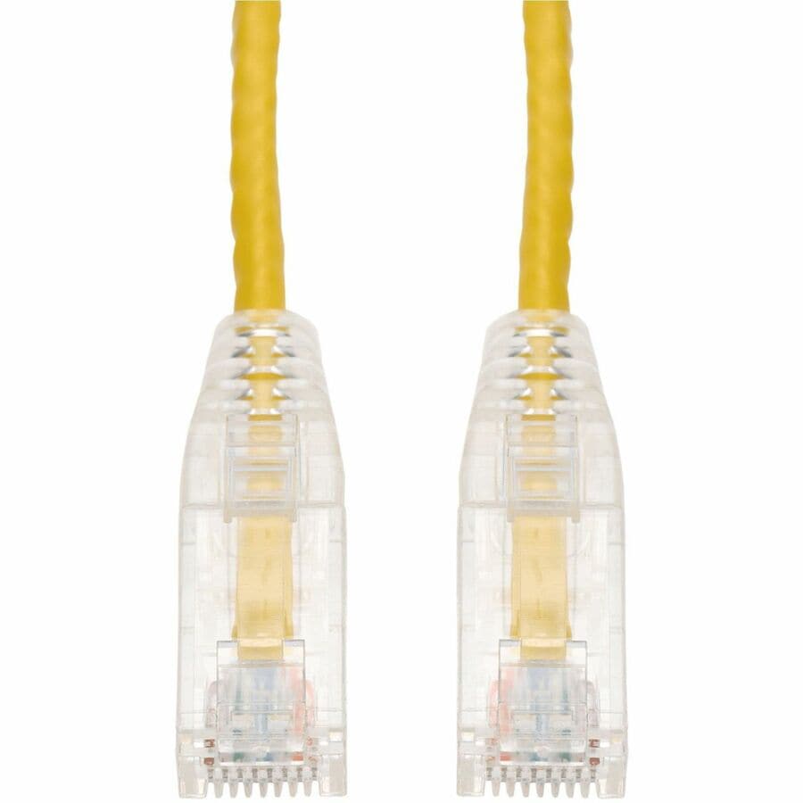 Proline 5ft Yellow CAT 6A Slim PVC Ethernet Cable Snagless Clear-Claw RJ-45
