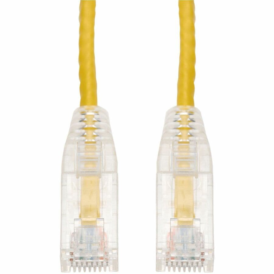 Proline 5ft Yellow CAT 6A Slim PVC Ethernet Cable Snagless Clear-Claw RJ-45 M/M