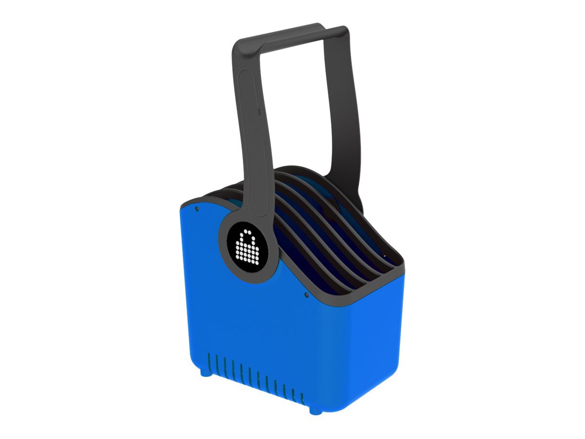 LocknCharge Large 5-Slot - basket - for 5 devices - blue