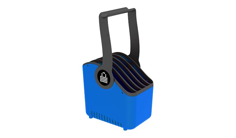 LocknCharge Large 5-Slot - basket - for 5 devices - blue
