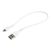 StarTech.com 12"/30cm Durable USB-A to Lightning Cable MFi Certified, White
