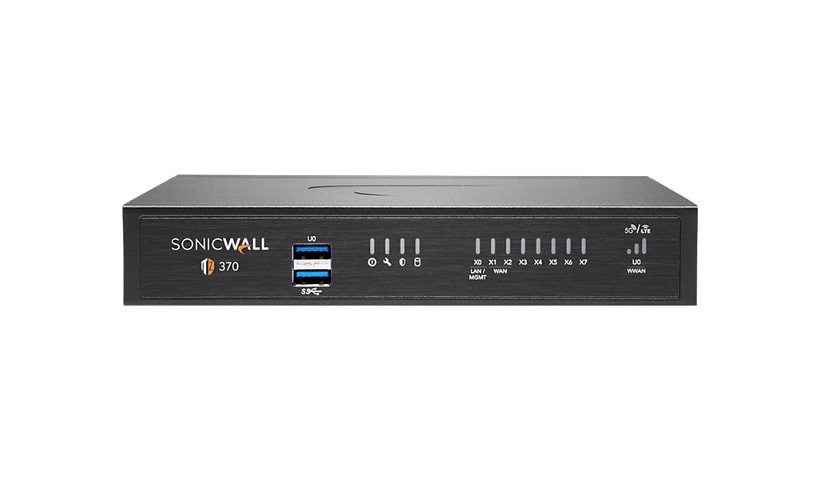 SonicWall TZ370 - Advanced Edition - dispositif de sécurité - avec 1 an de service TotalSecure