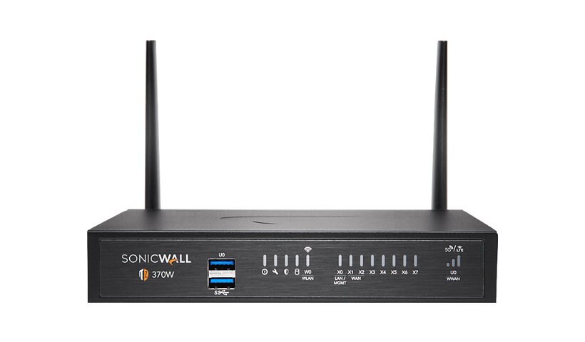 SonicWall TZ370W - Threat Edition - security appliance - Wi-Fi 5 - with 1 y