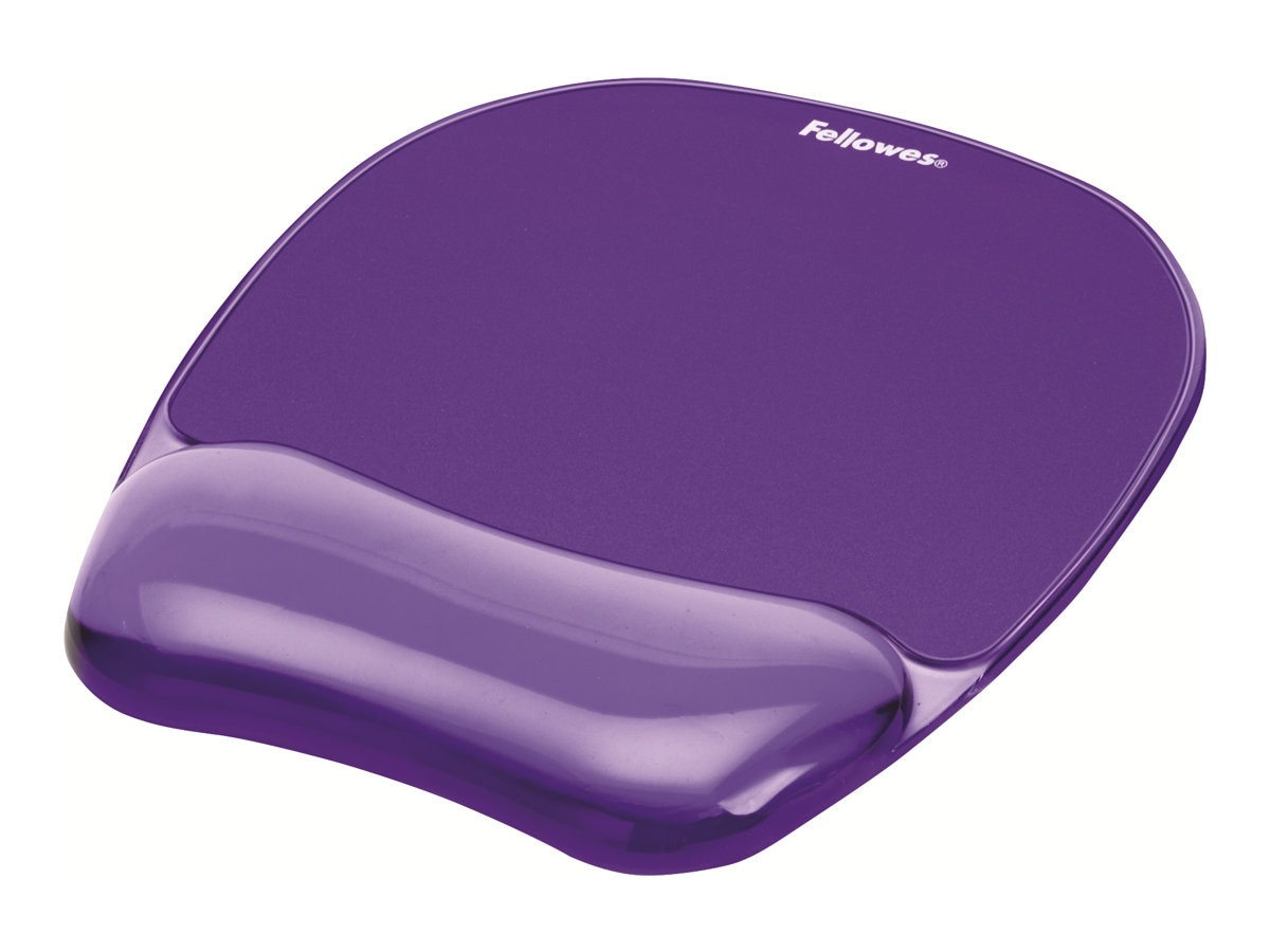 Fellowes Gel Crystals - mouse pad with wrist pillow