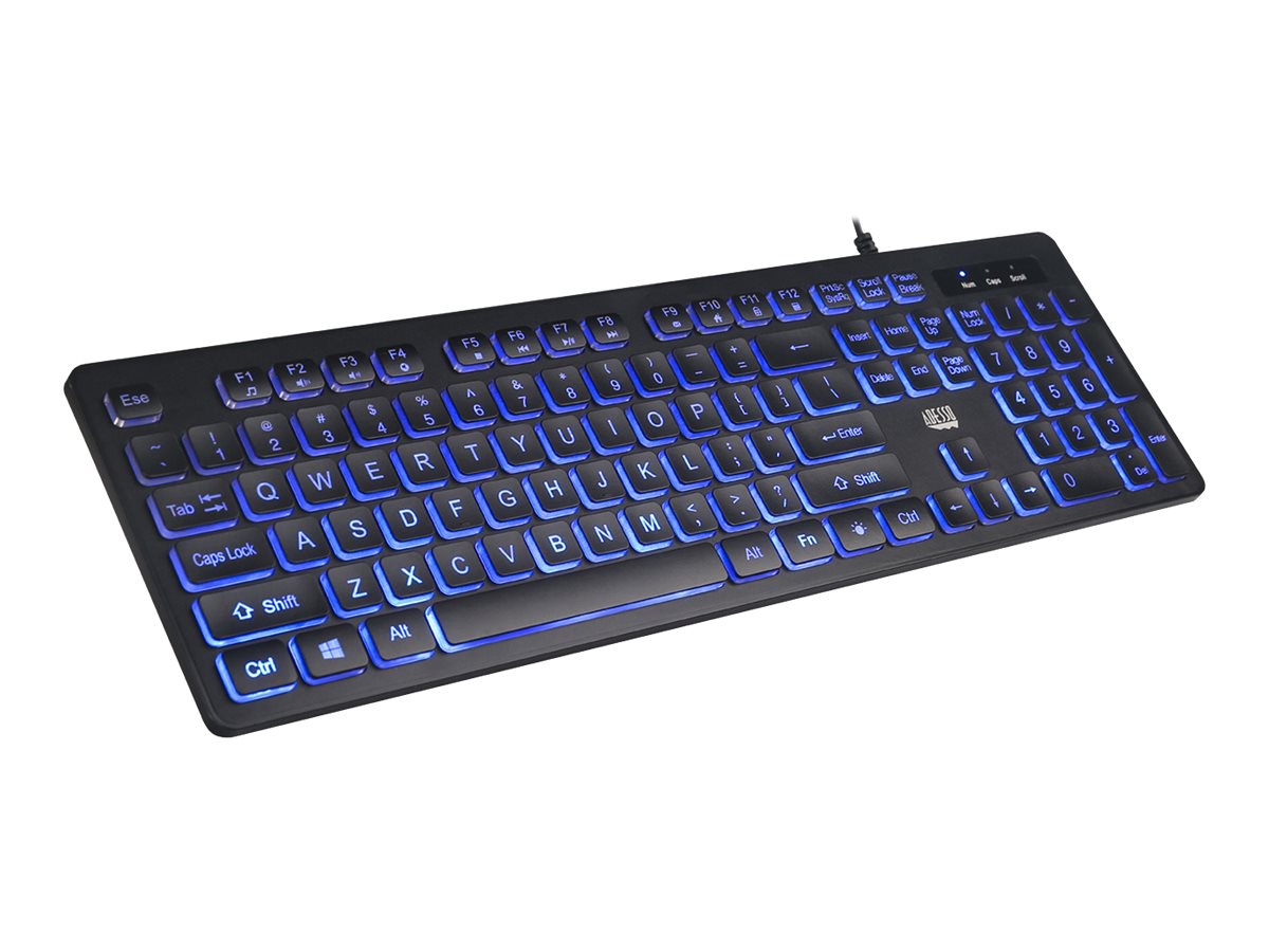 Thumbnail 6 of 24 for Adesso Large Print Illuminated Desktop Keyboard
