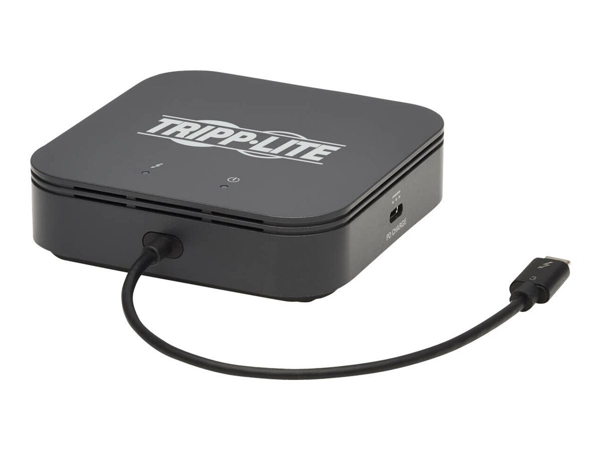 Eaton Tripp Lite Series Thunderbolt 3 Dock, Dual Display - 8K DisplayPort, 4K HDMI, USB 3.1 Gen 2, USB-A Hub, GbE, 60W