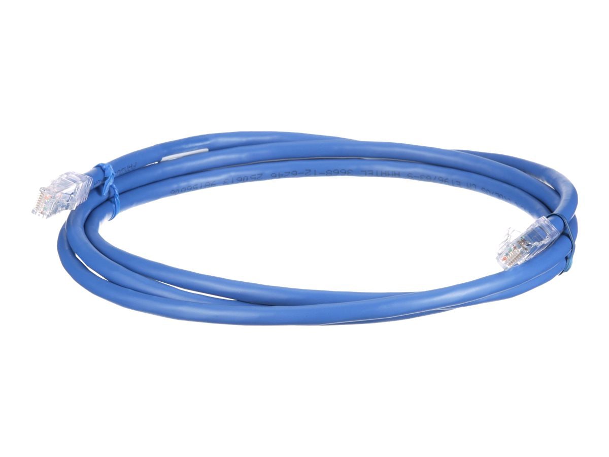 PanNet Cat 6A 24 AWG UTP Copper Patch Cord, 5 ft, Blue