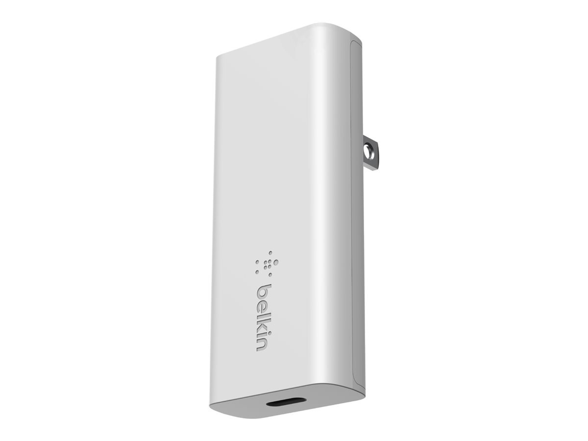 Thumbnail 2 of 10 for Belkin 20W Portable GaN Wall Charger - 1xUSB-C (20W) - Power Adapter - White