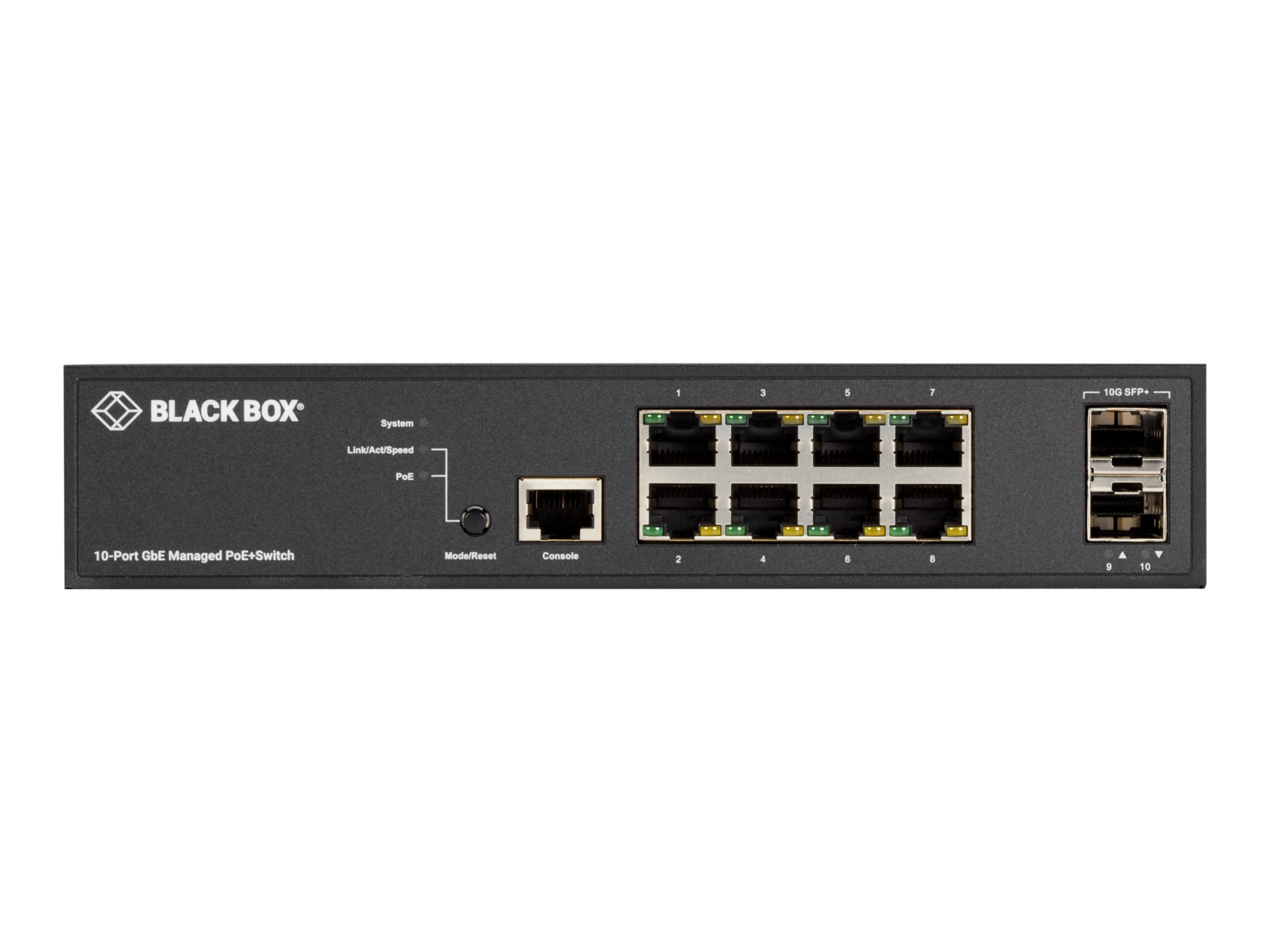 Black Box LPB3000 Series LPB3010A - switch - 10 ports - managed