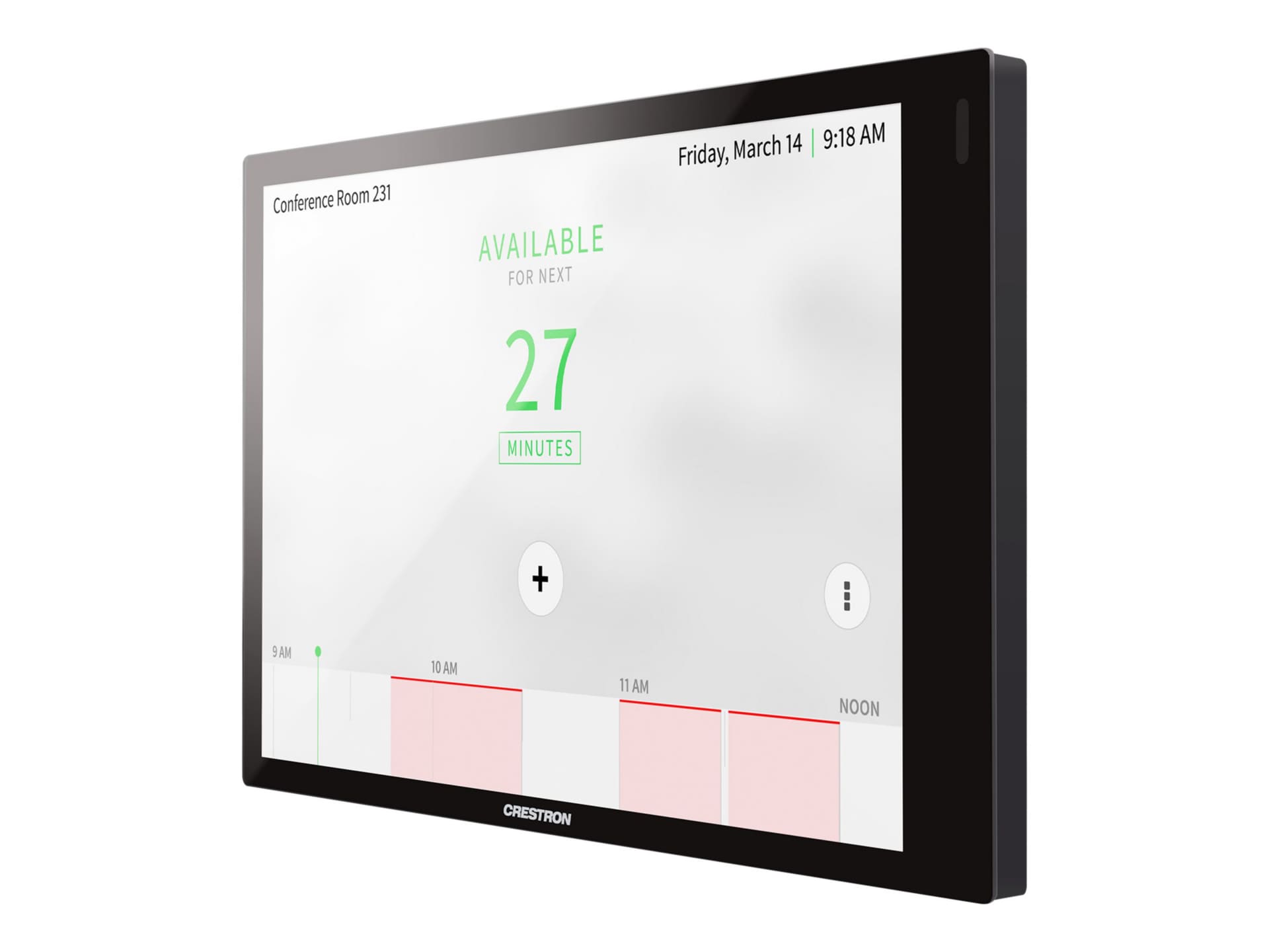 Crestron Room Scheduling Touch Screen TSS-770-B-S-LB KIT - room manager - 802.11a/b/g/n/ac, Bluetooth - smooth black