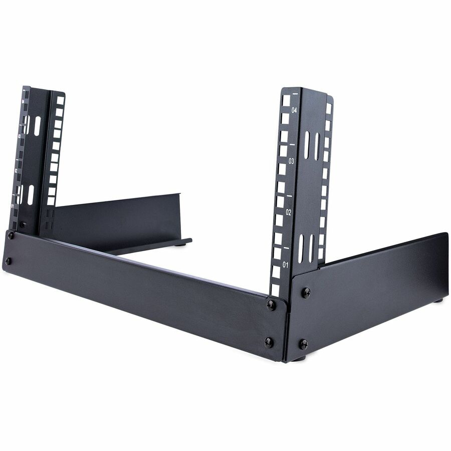 StarTech.com 2-Post 4U Desktop Server Rack, 19in Network Rack, Small Home/O