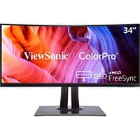 ViewSonic VP3481a 34" ColorPro 21:9 Curved UWQHD Monitor with 100Hz