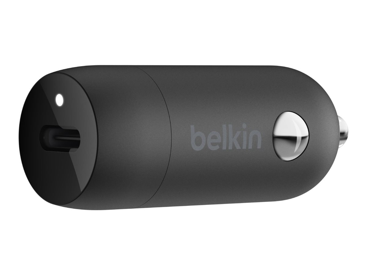 Belkin 20W USB-C Car Charger - 1xUSB-C - Fast Charging - Power Adapter - Black