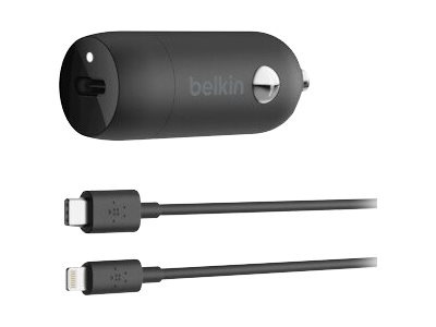 Belkin 20W USB-C PD + USB-C to Lightning Cable - Black