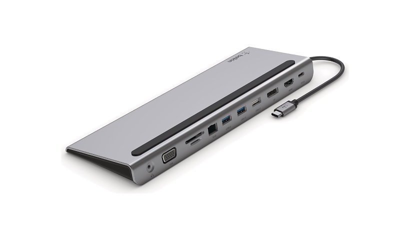 Belkin USB C Hub, 11-in-1 Docking Station For MacBook Pro/Air - 4K HDMI, DP, VGA, 100W PD, USB A, Gigabit Ethernet, SD