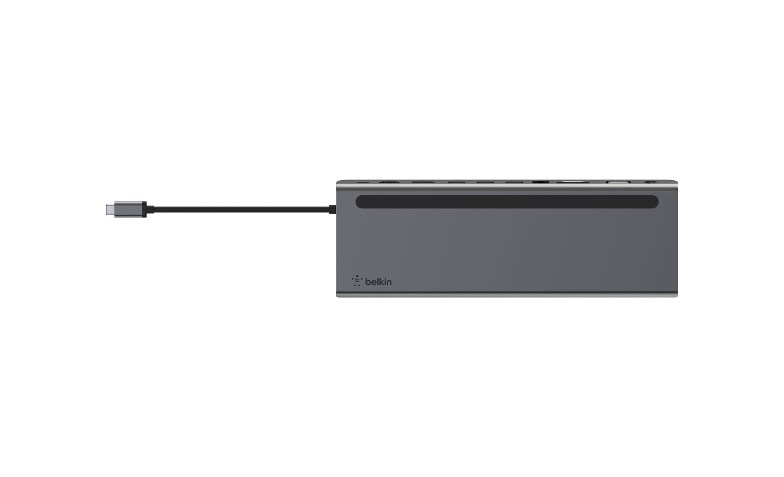 Hub USB C, Adaptateur Multiport 12-en-1 vers Dual HDMI et VGA, Etherne –
