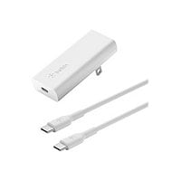 Belkin 20W USB-C PD GaN Wall Charger + USB-C Cable - White