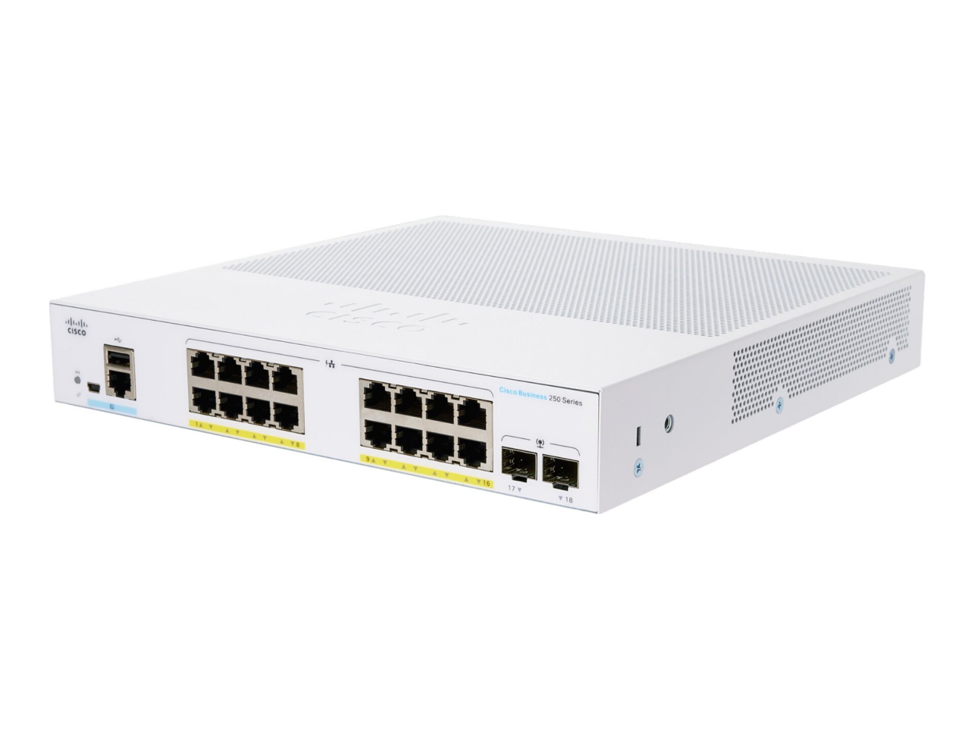 Cisco Business 250 Series CBS250-16P-2G - switch - 16 ports - smart - rack-
