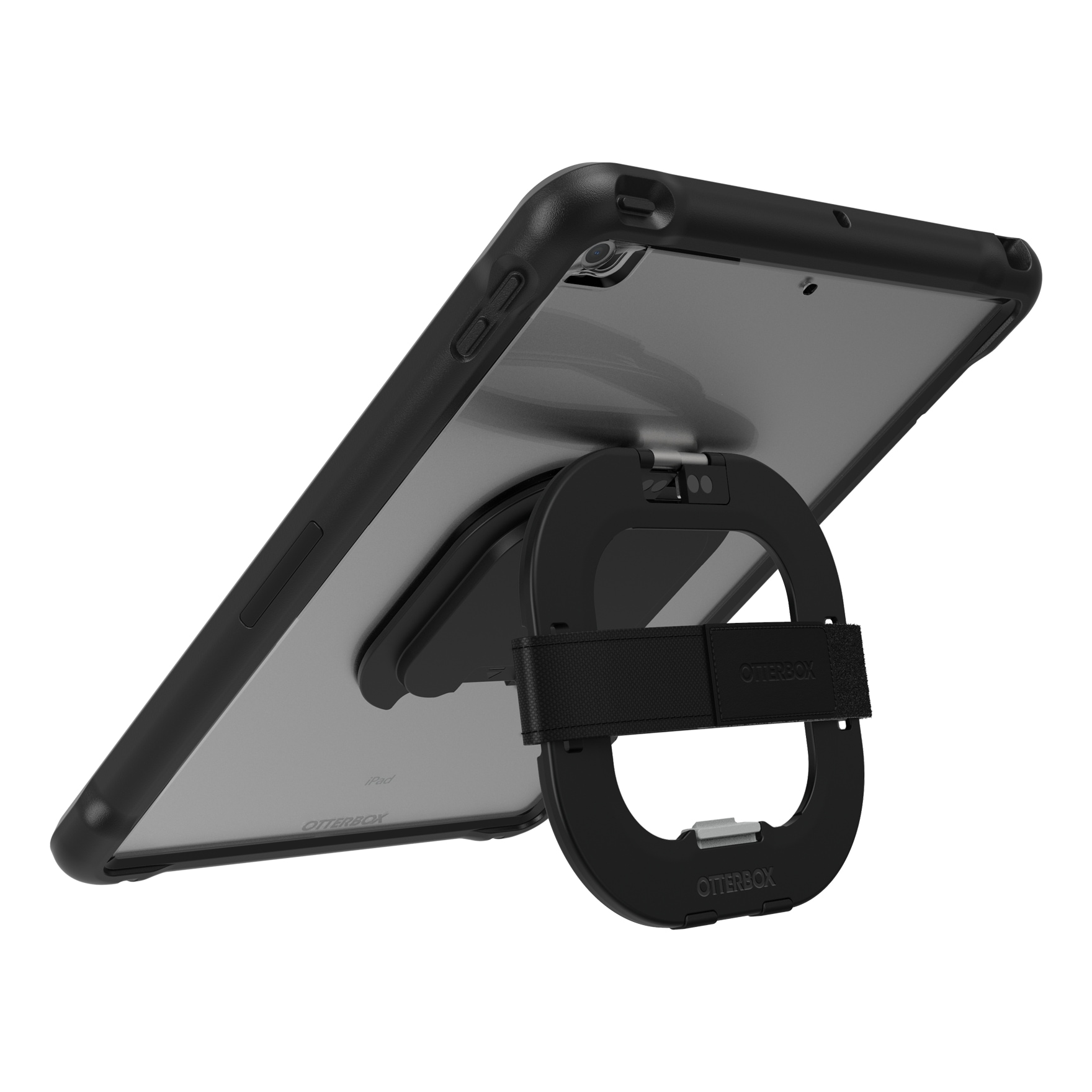 Protective iPad (9th, 8th, and 7th gen) case  Defender Series with  Kickstand & Hand Strap