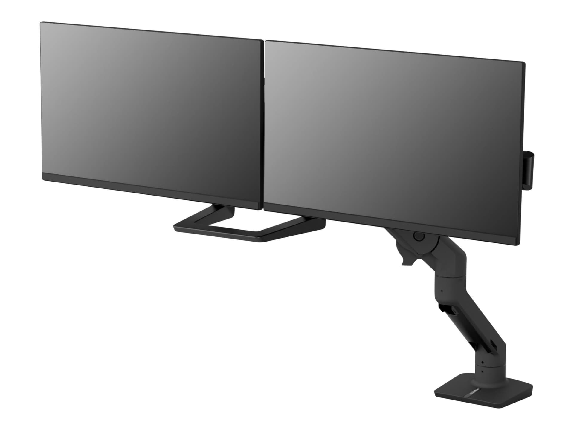 Ergotron HX mounting kit - for 2 monitors - matte black