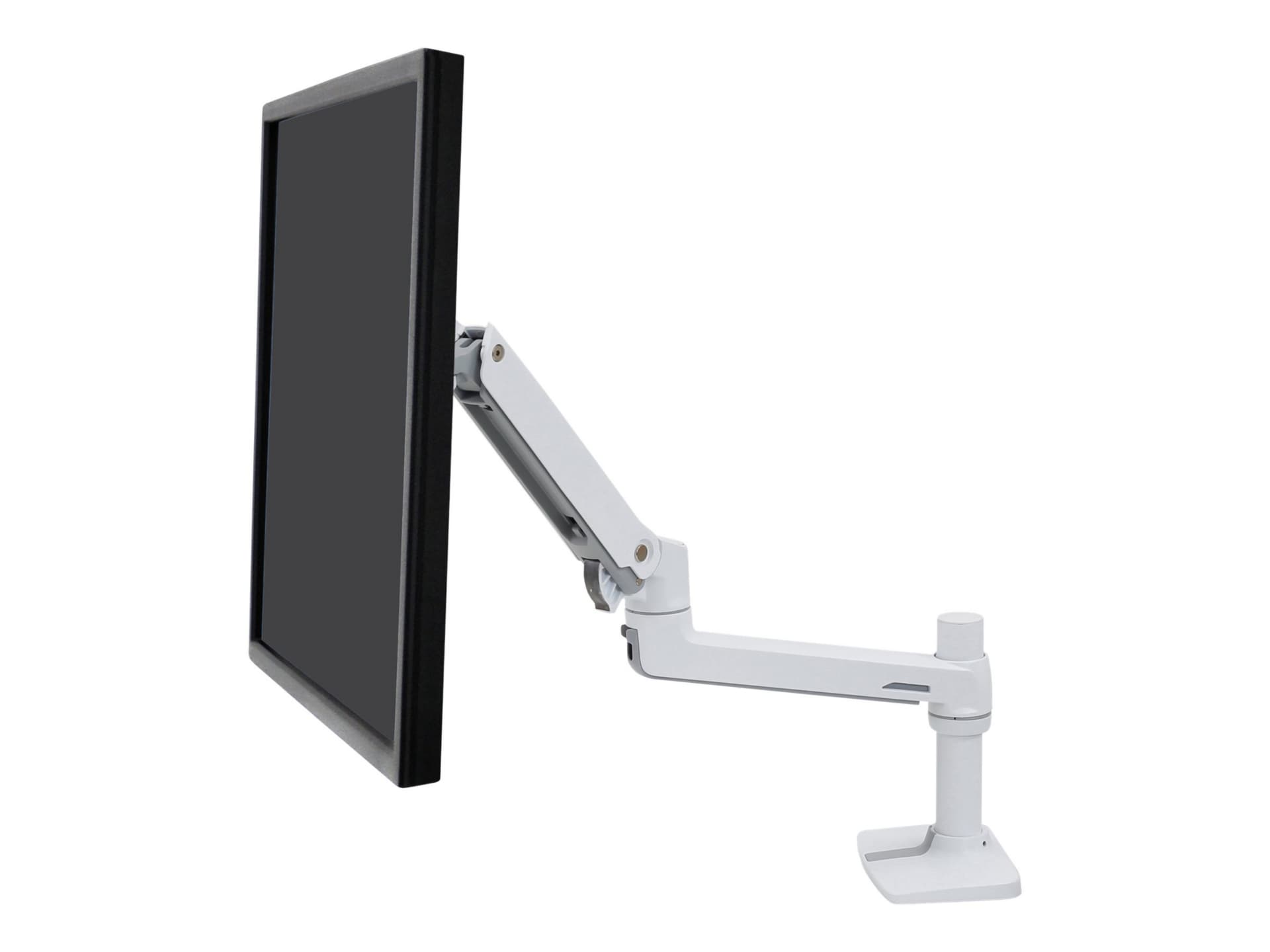 Ergotron LX Desk Monitor Arm mounting kit - for monitor - white
