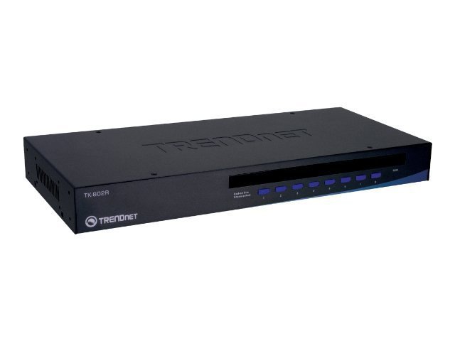 TRENDnet TK-802R 8-Port Stackable Rack Mount KVM Switch with OSD
