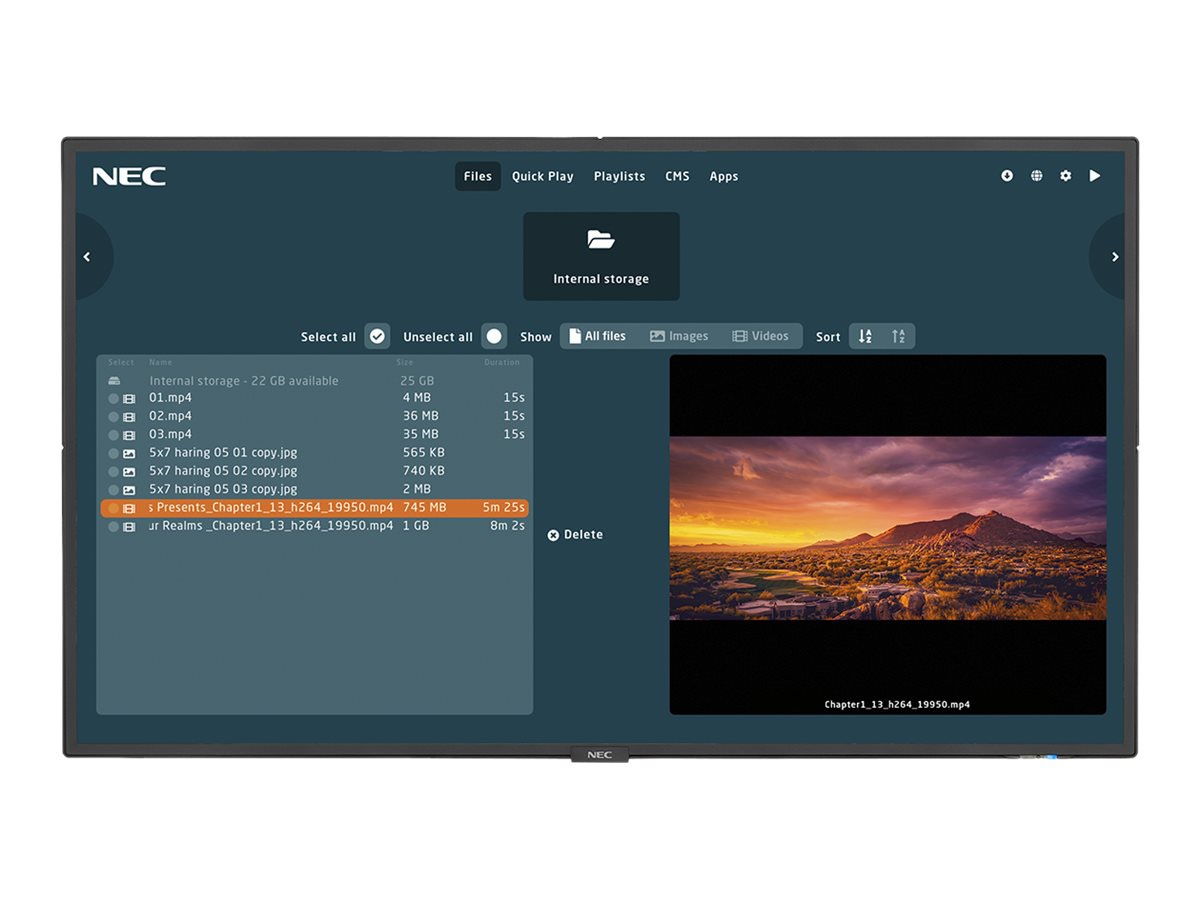 NEC V404-MPI V Series - 40" LED-backlit LCD display - Full HD