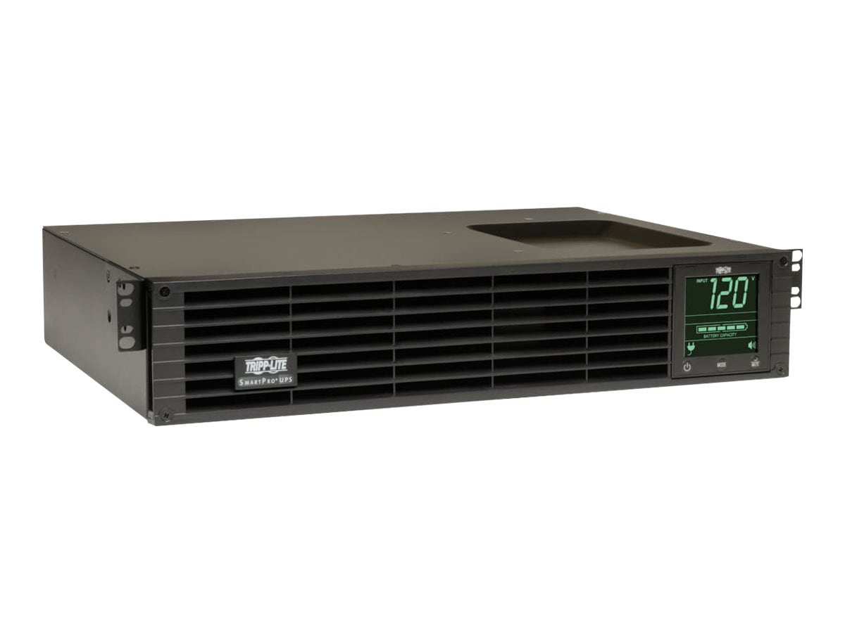 Eaton Tripp Lite Series SmartPro 120V 1000VA 800W Line-Interactive Sine Wave UPS 2U WEBCARDLX LCD USB DB9 6 Outlets