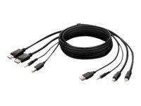 Belkin Secure KVM Combo Cable - video / USB / audio cable - TAA Compliant -