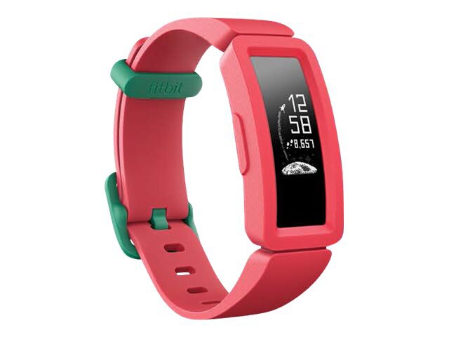 Fitbit Ace 2 activity tracker with band - watermelon/teal